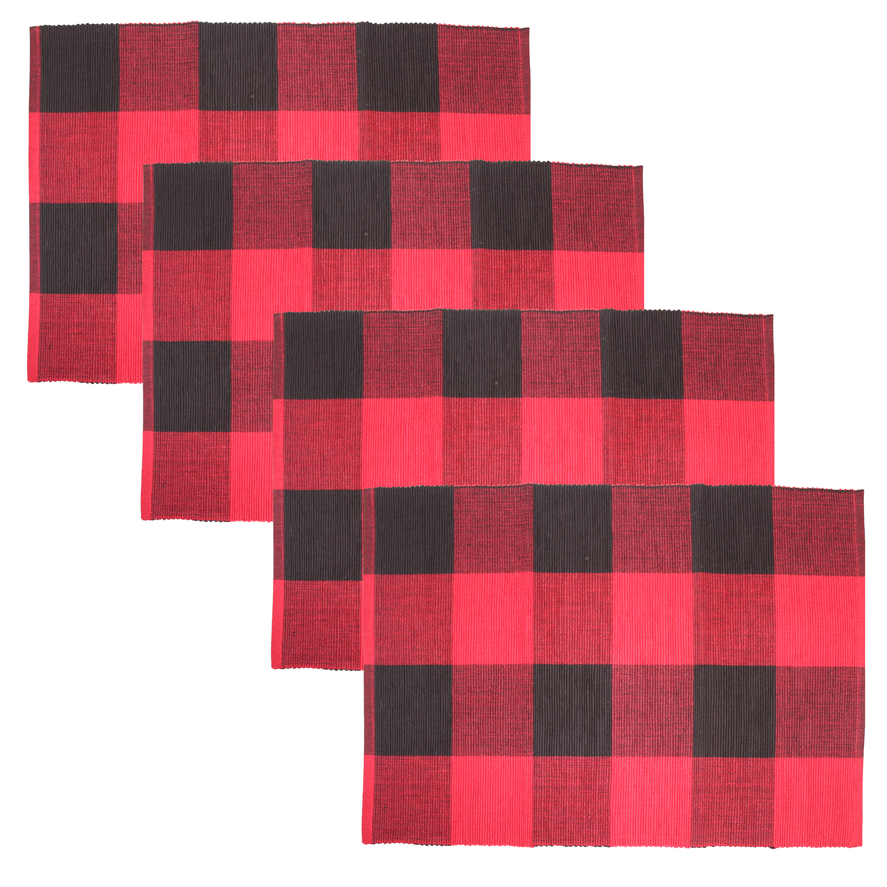 Buffalo Check Cotton Placemats- Set of 4