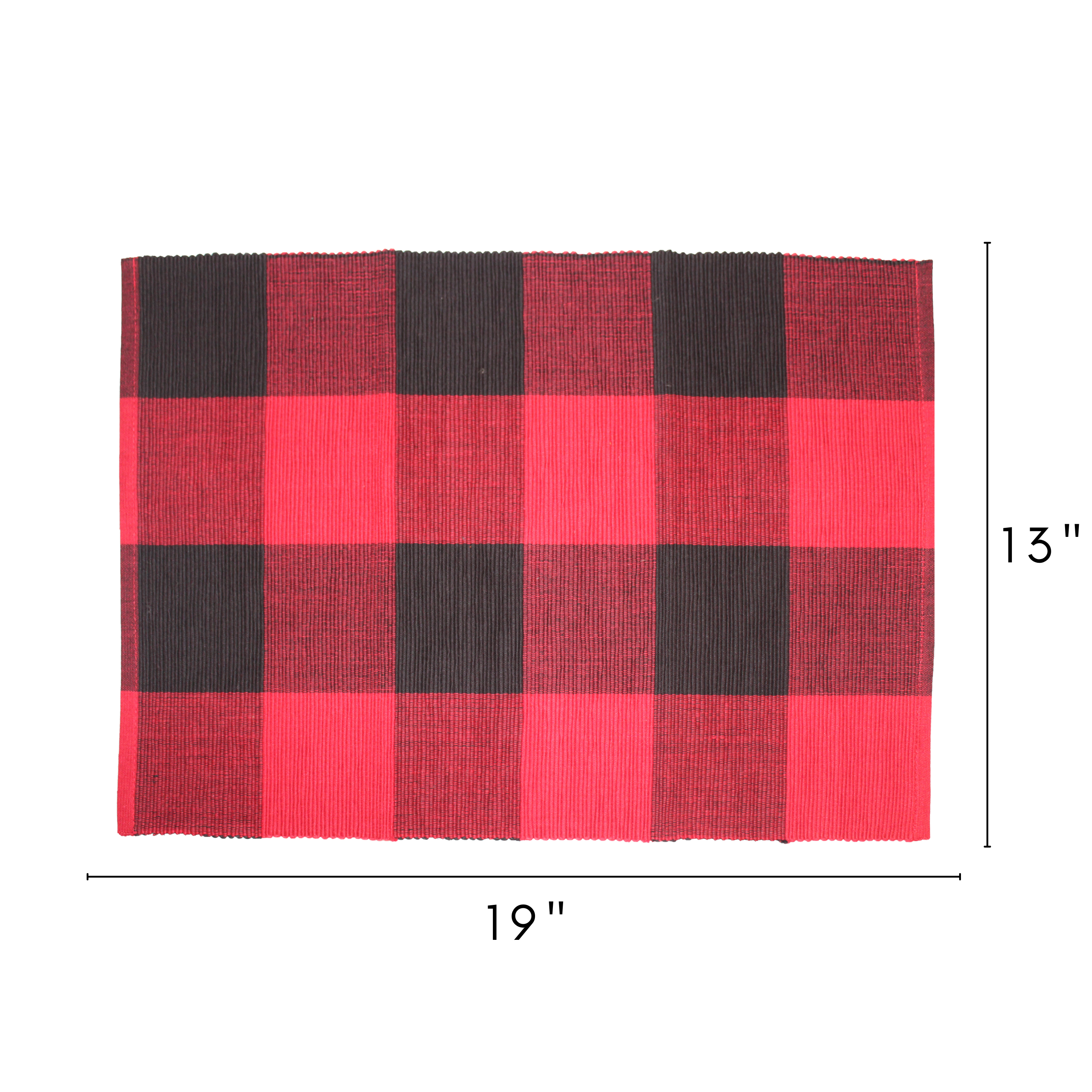 Buffalo Check Cotton Placemats- Set of 4