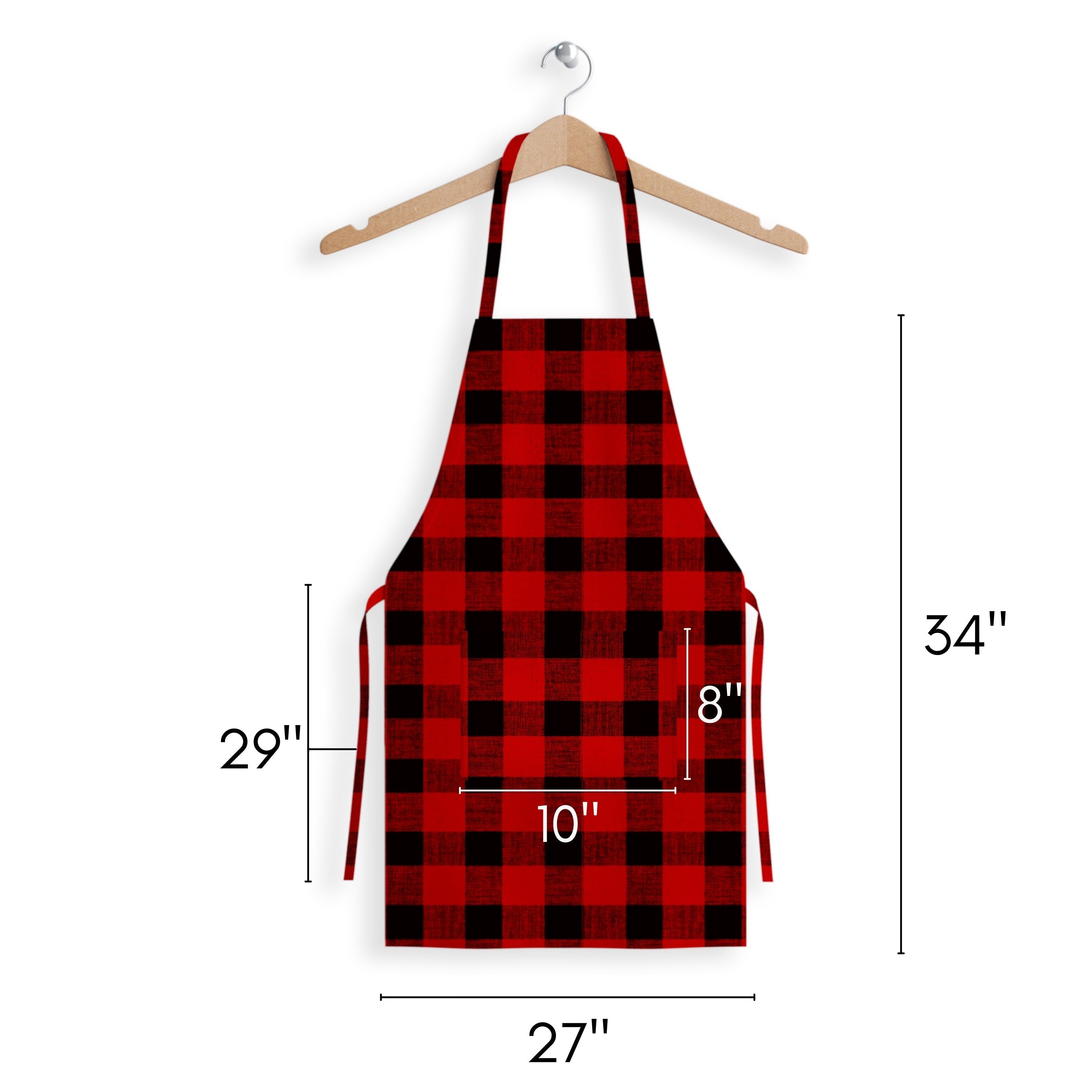 Buffalo Check Cotton Apron