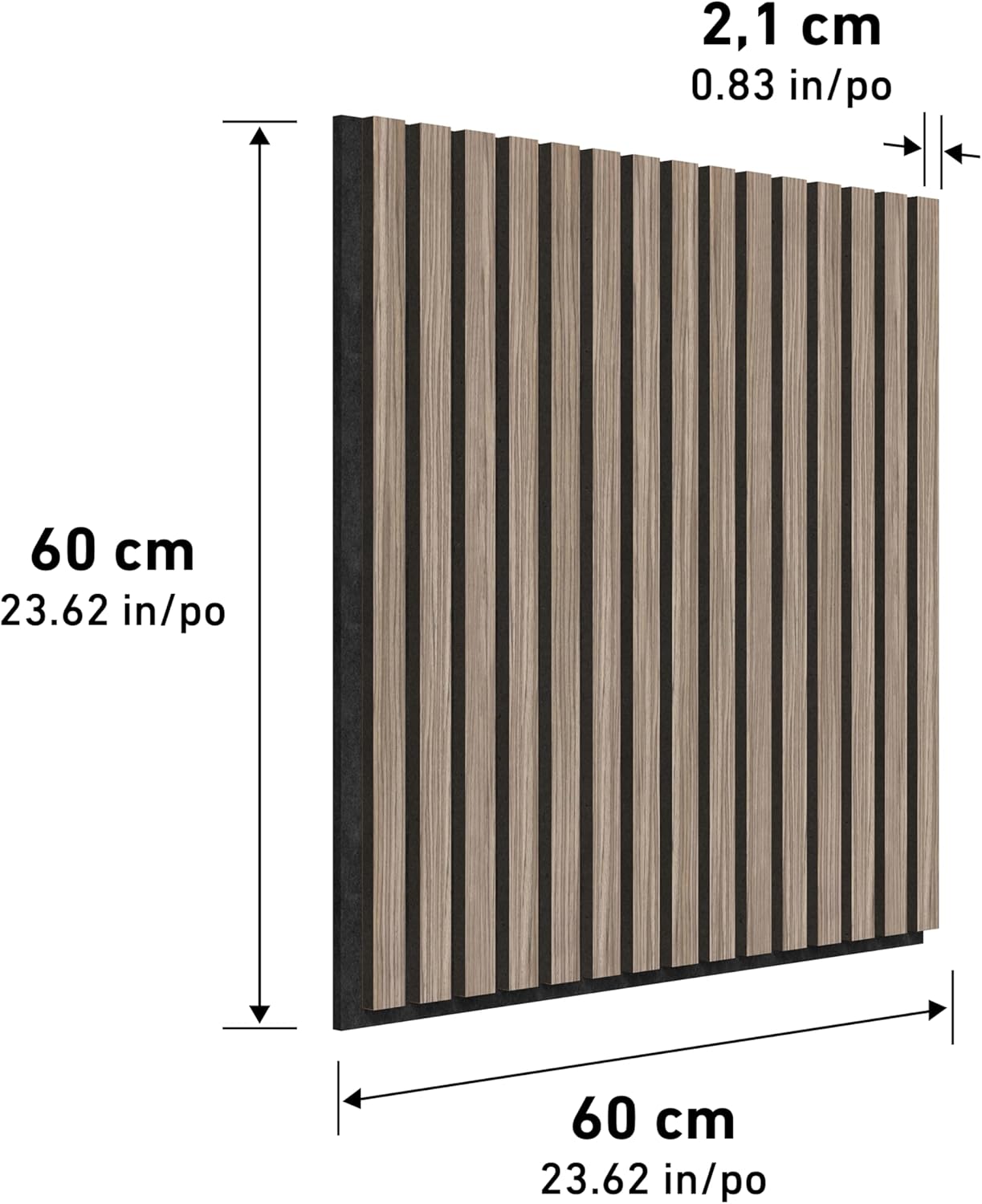 Simplify Sound-Absorbing Slatted Panel Kit