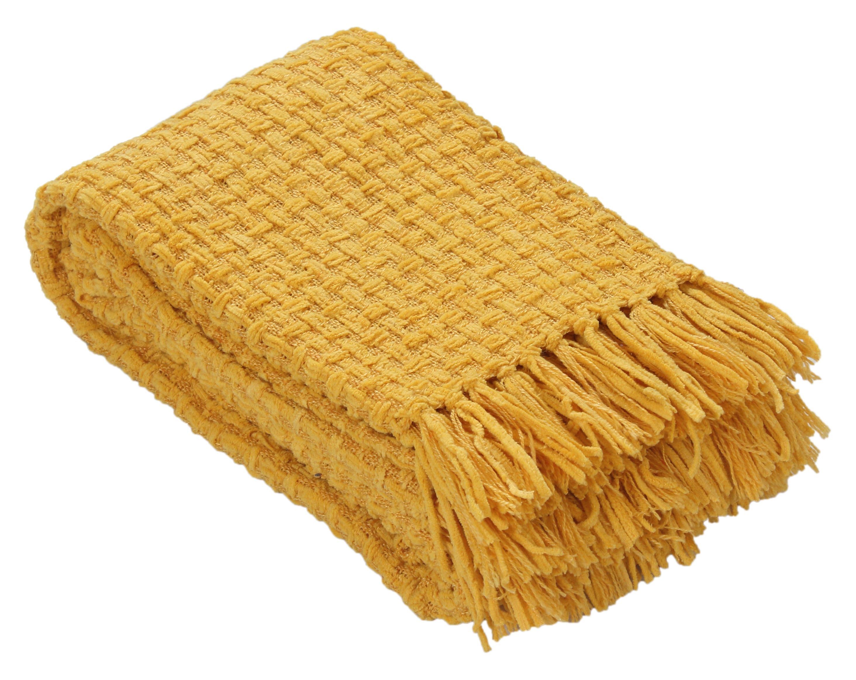 Chenille Basket Weave Throw