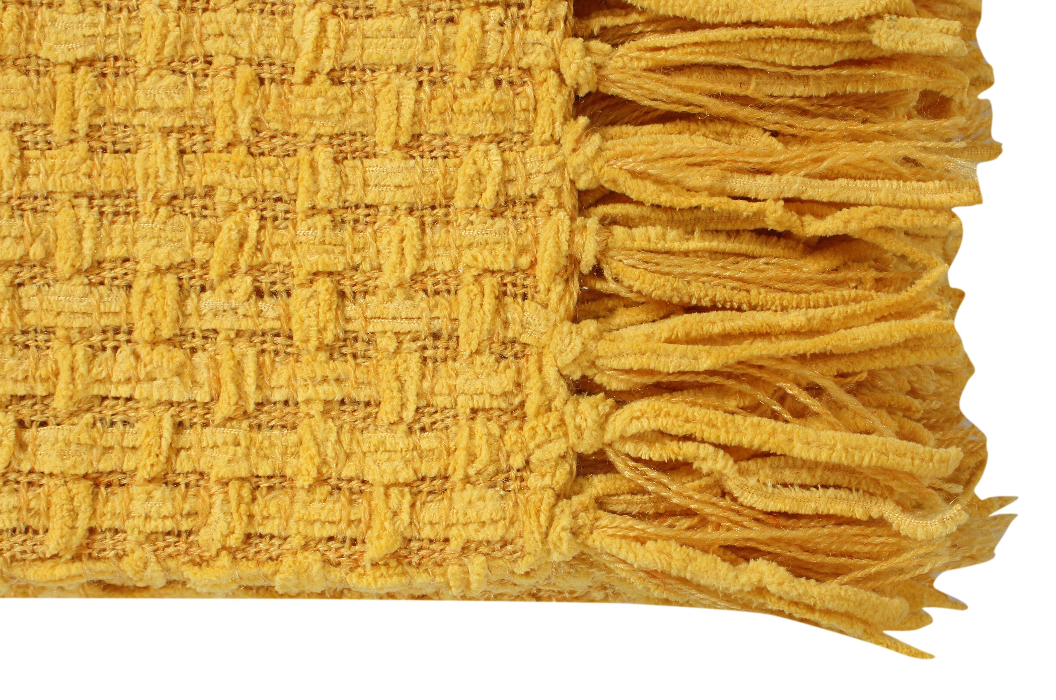 Chenille Basket Weave Throw