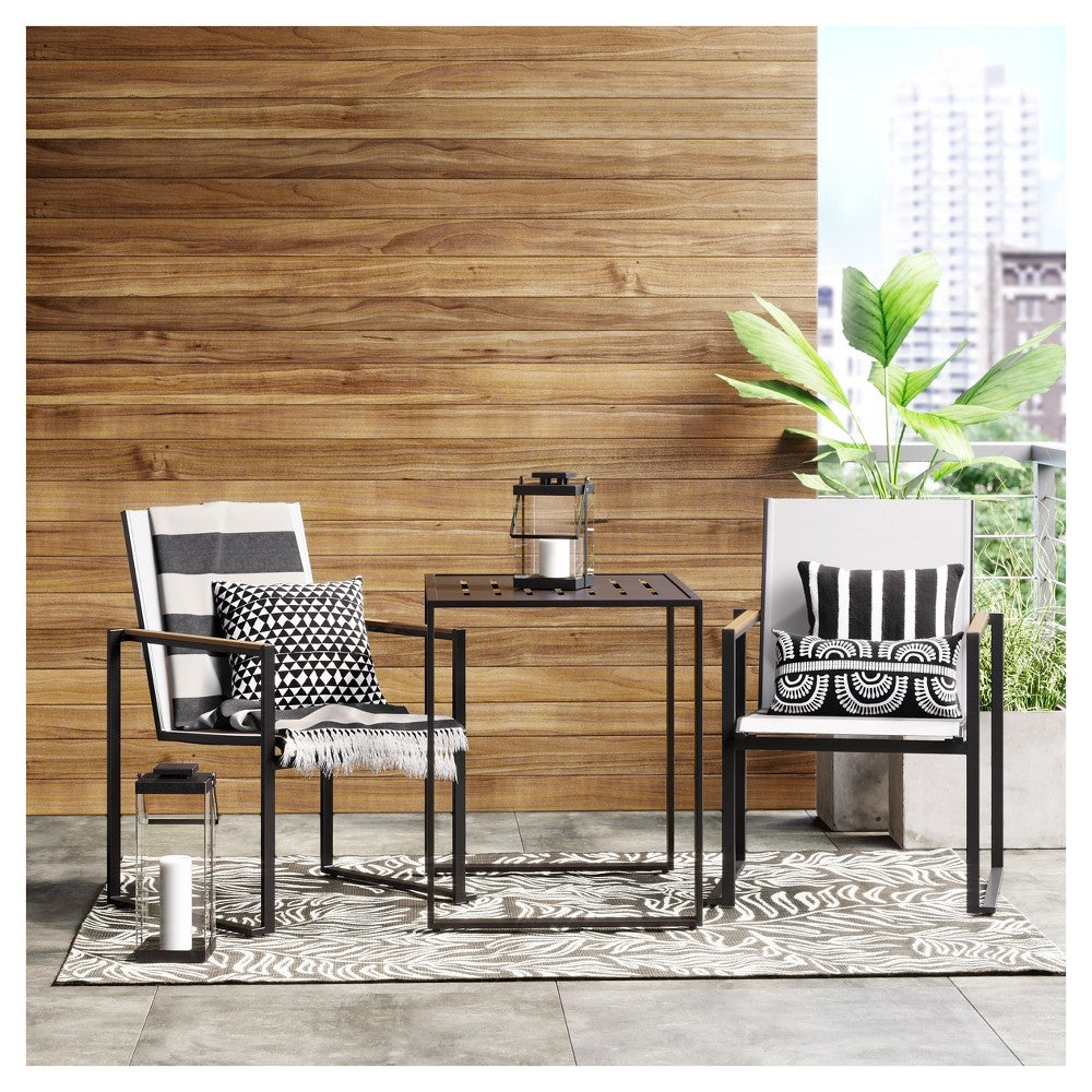 Henning 3pc Patio Bistro Set Off-White Project 62