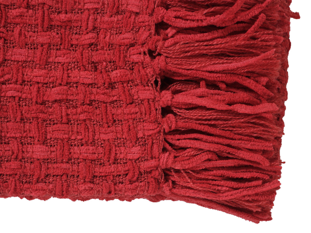 Chenille Basket Weave Throw