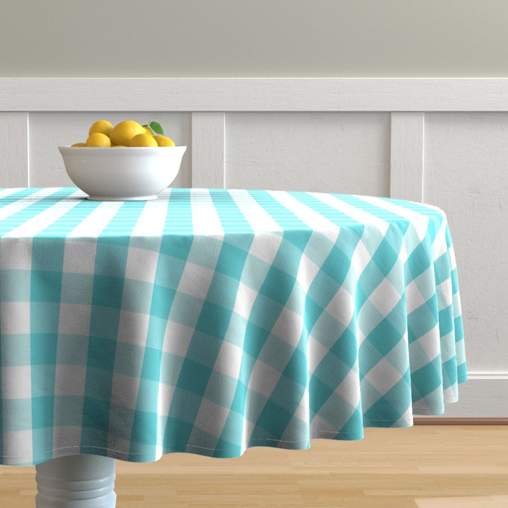 Country Check Cotton Tablecloth