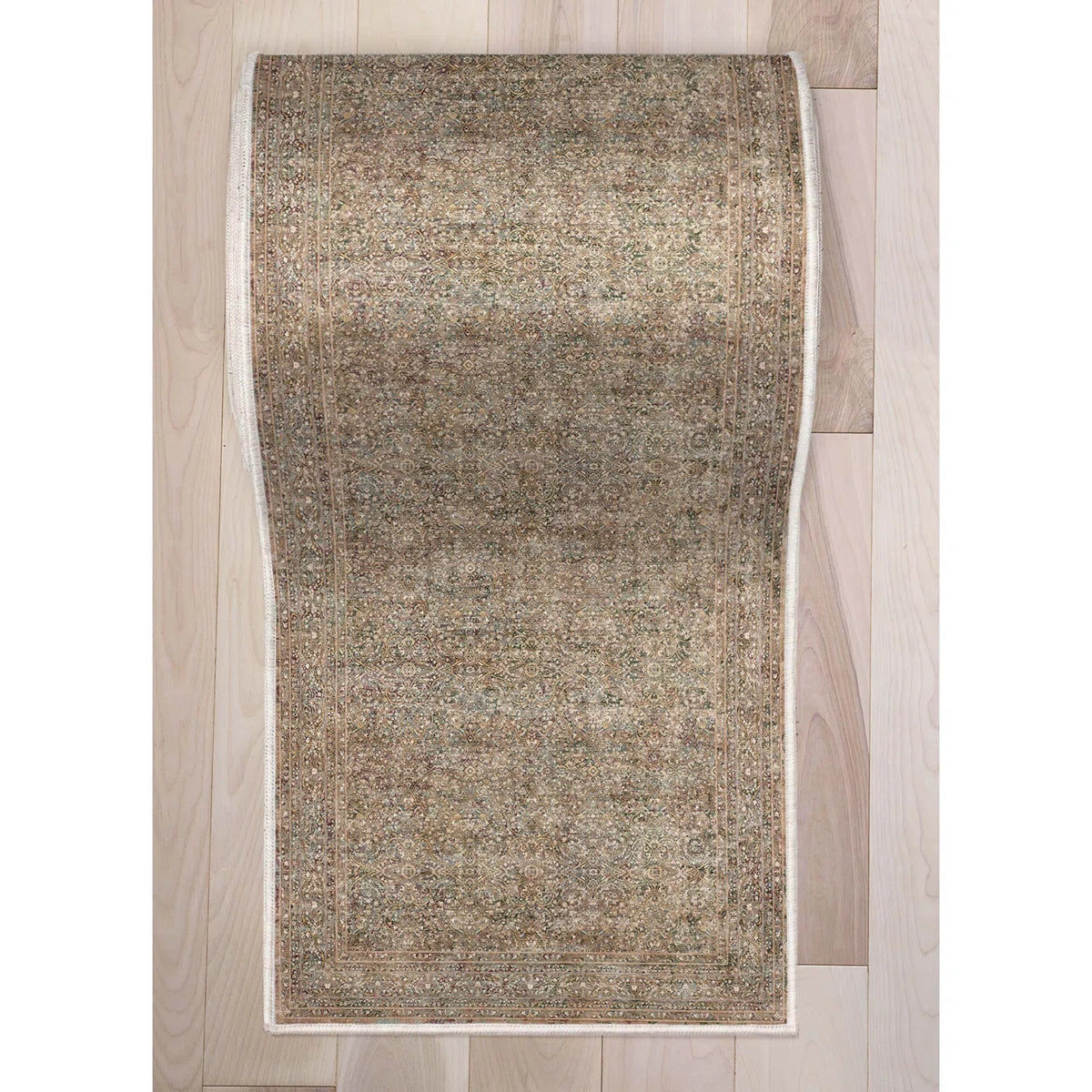 2'7 x 6 Asha Juliette Beige Vintage Persian Oriental