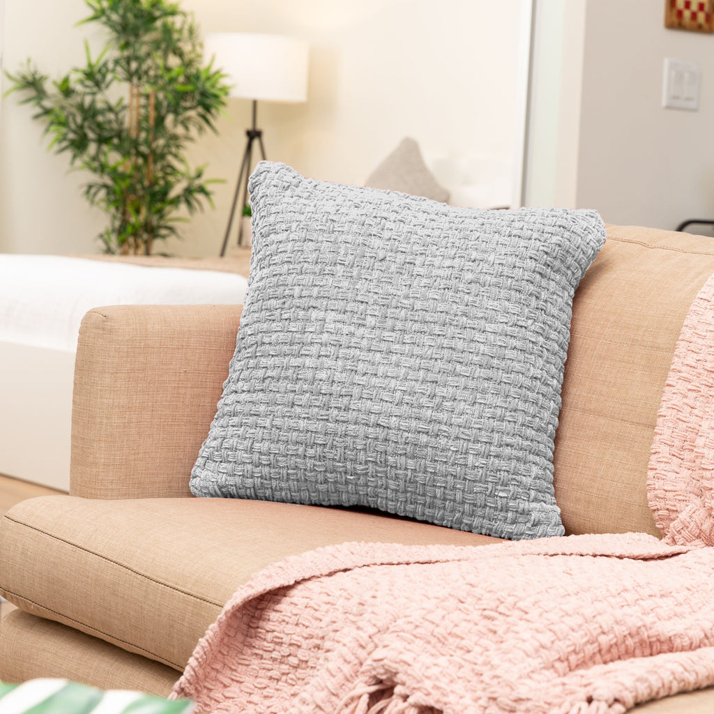 Chenille Basket Weave Cushion
