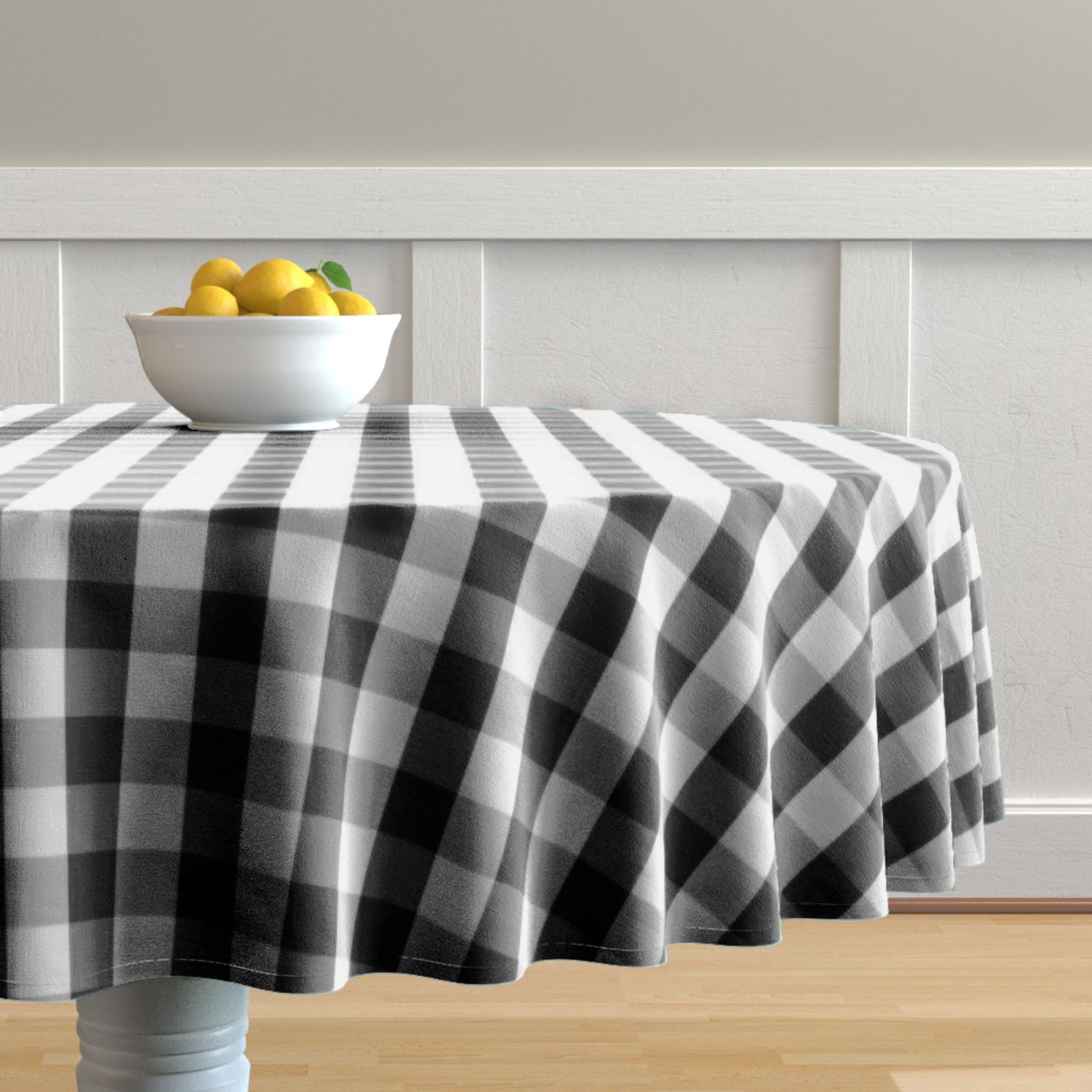 Country Check Cotton Tablecloth