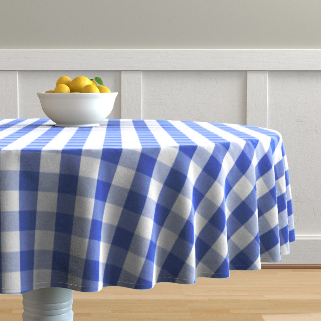 Country Check Cotton Tablecloth