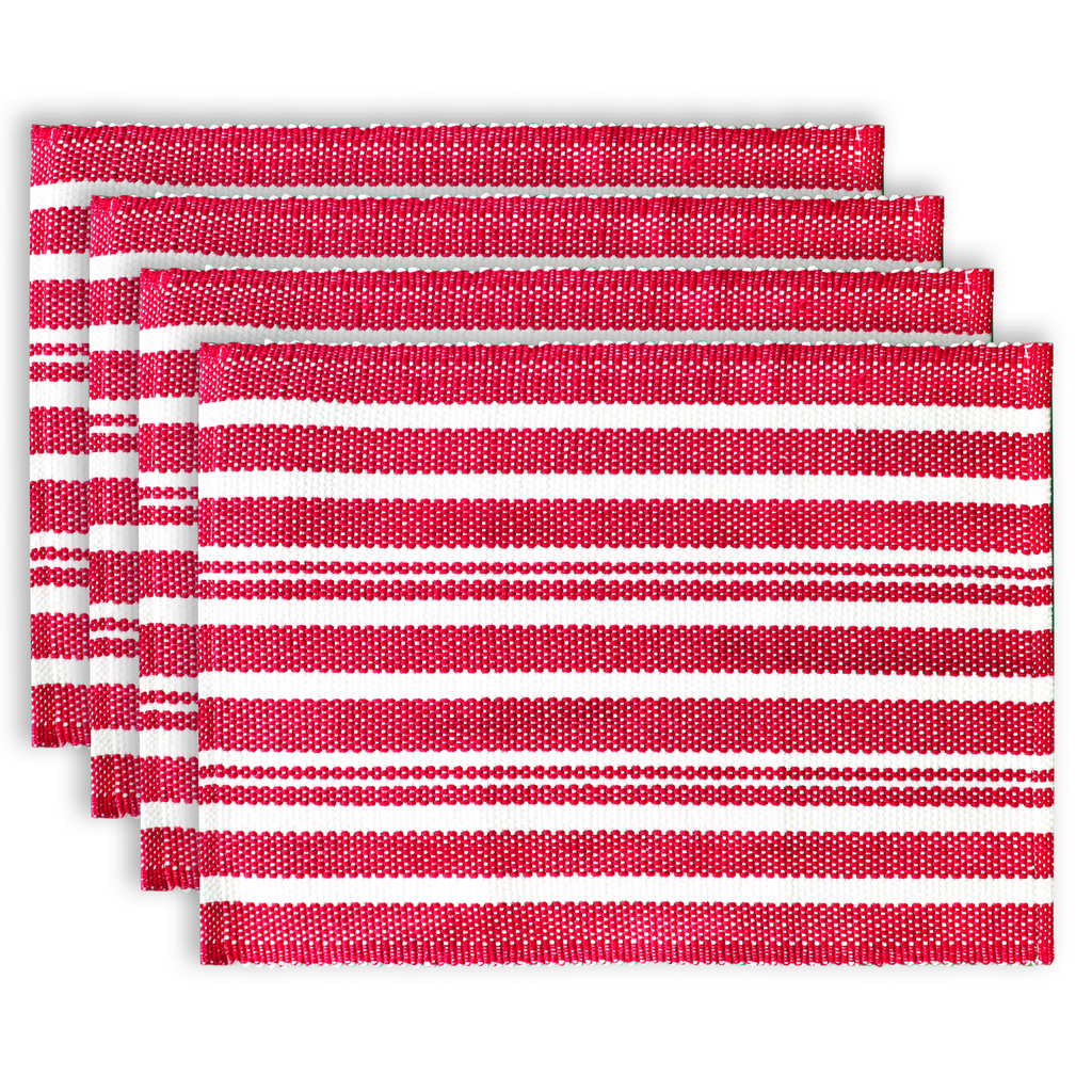 Broadway Stripe Cotton Placemats - Set of 4