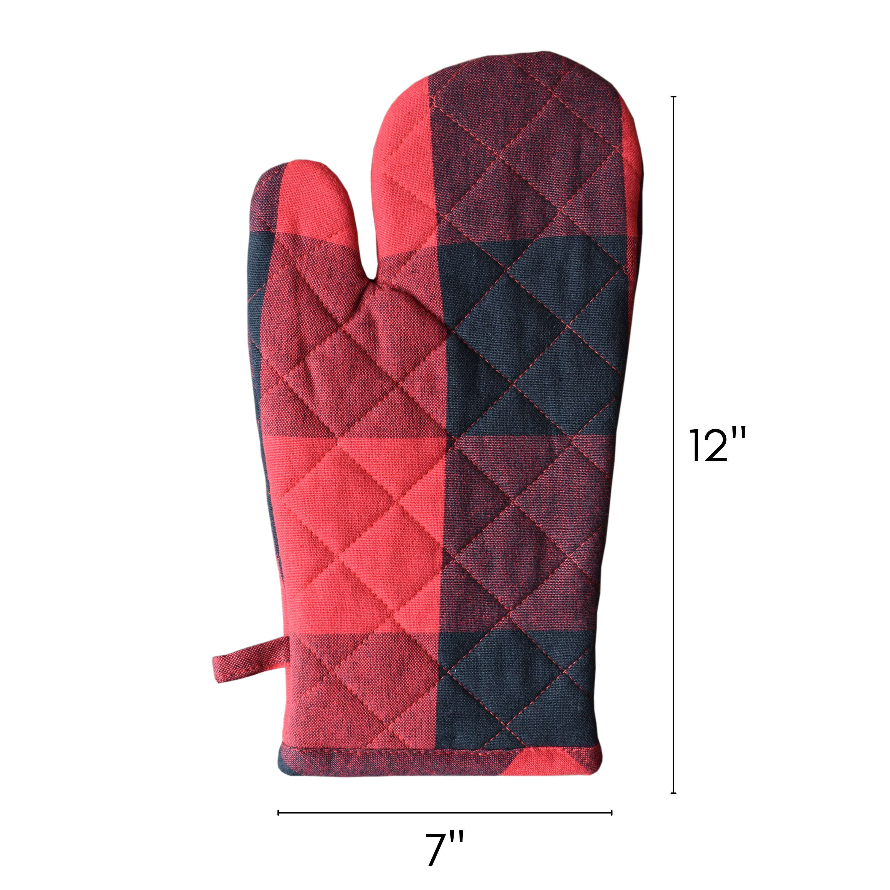 Buffalo Check Cotton Oven Mittens - Set of 2