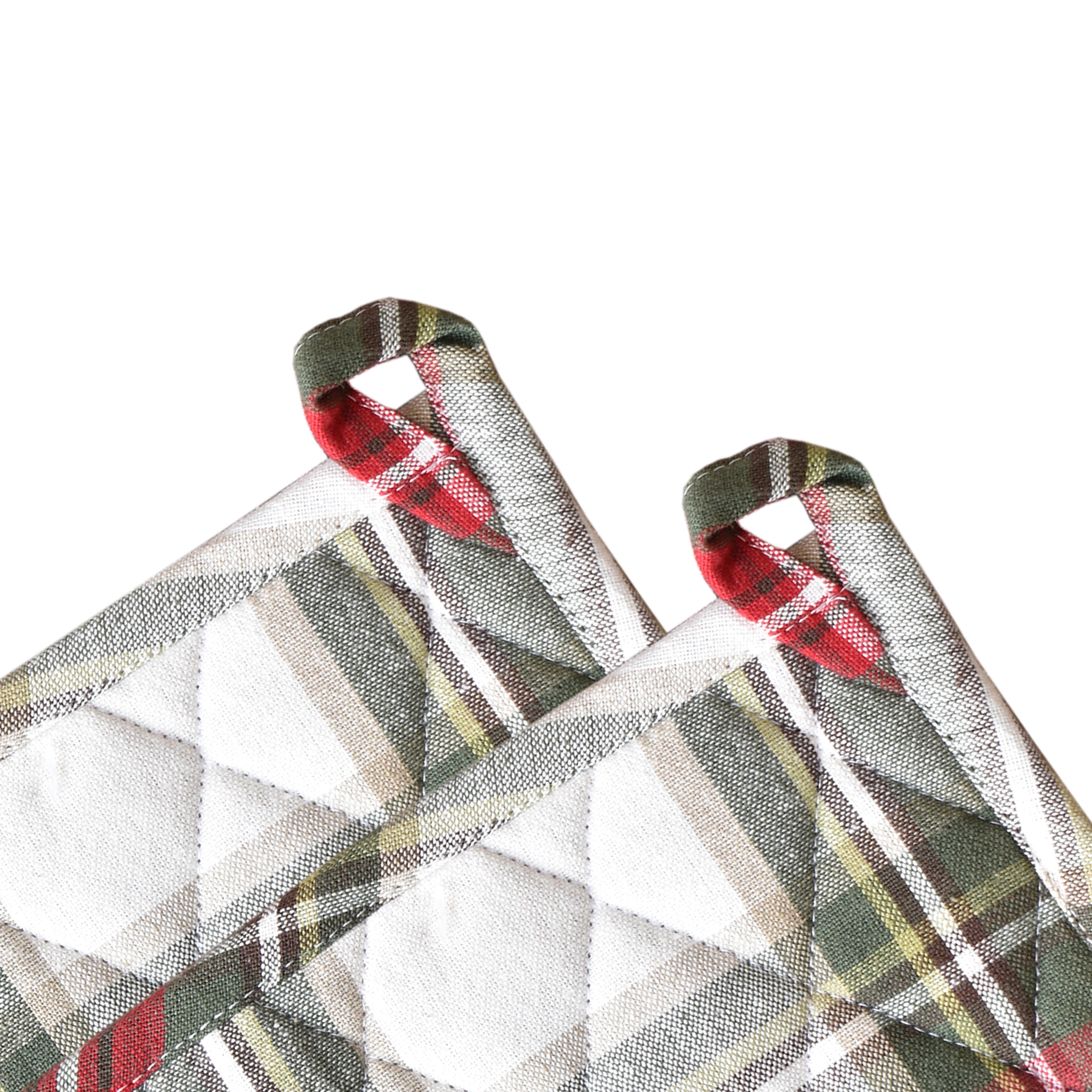 Celebration Plaid Cotton Pot Holder - Set of 2