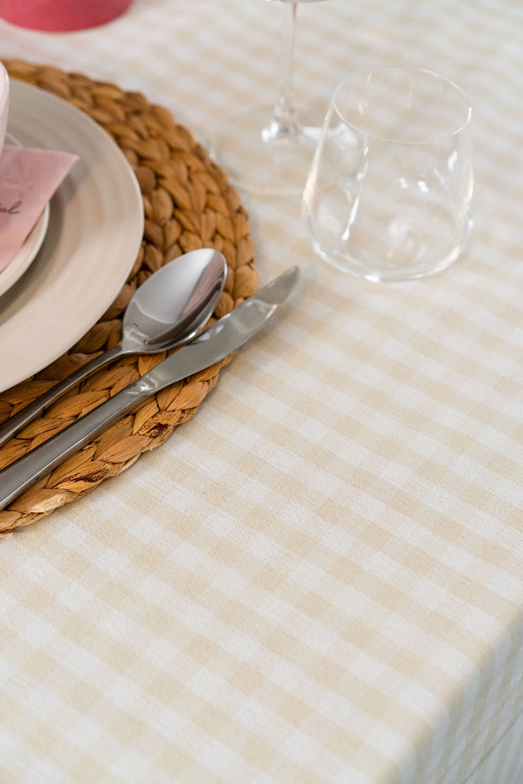 GINGHAM CHECK-TABLE CLOTH