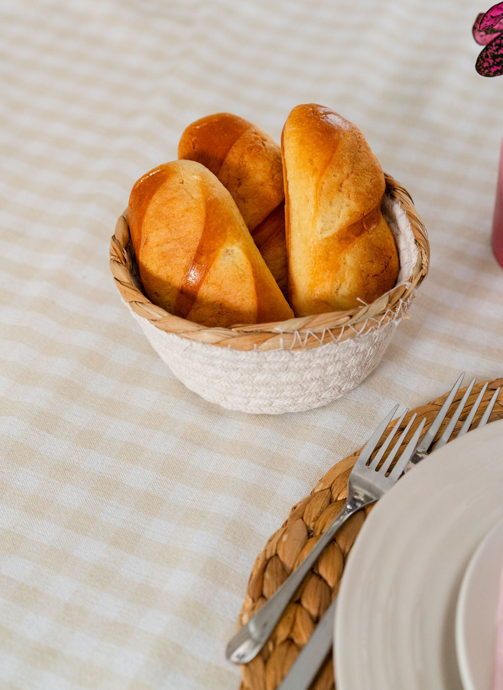 GINGHAM CHECK-TABLE CLOTH