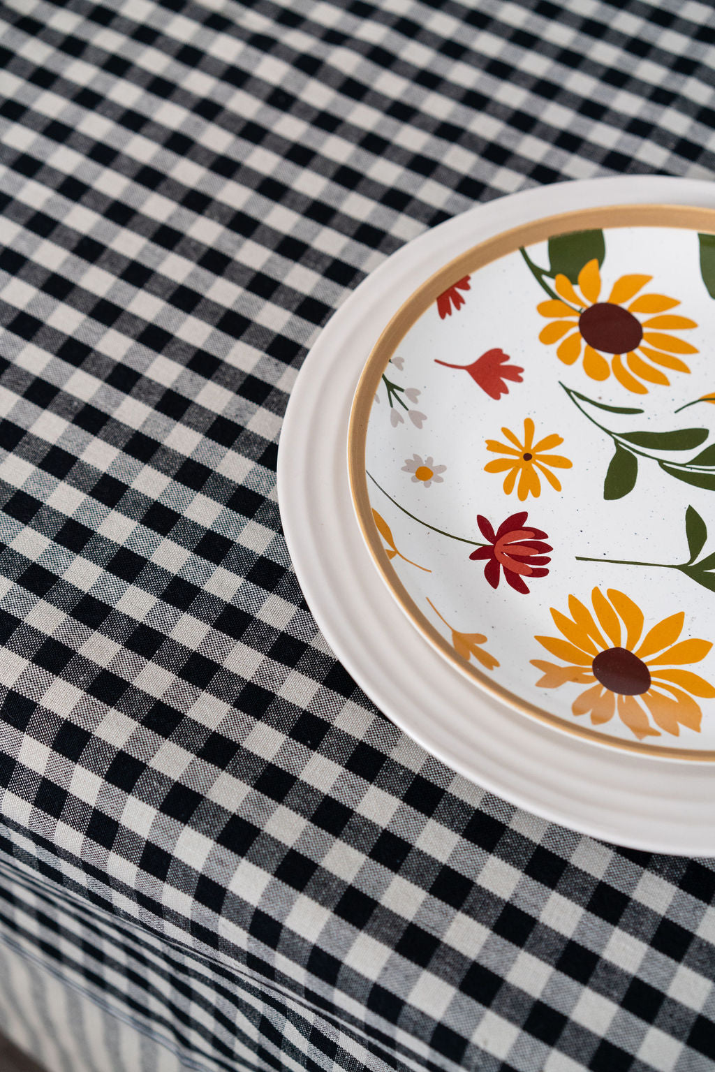 GINGHAM CHECK-TABLE CLOTH