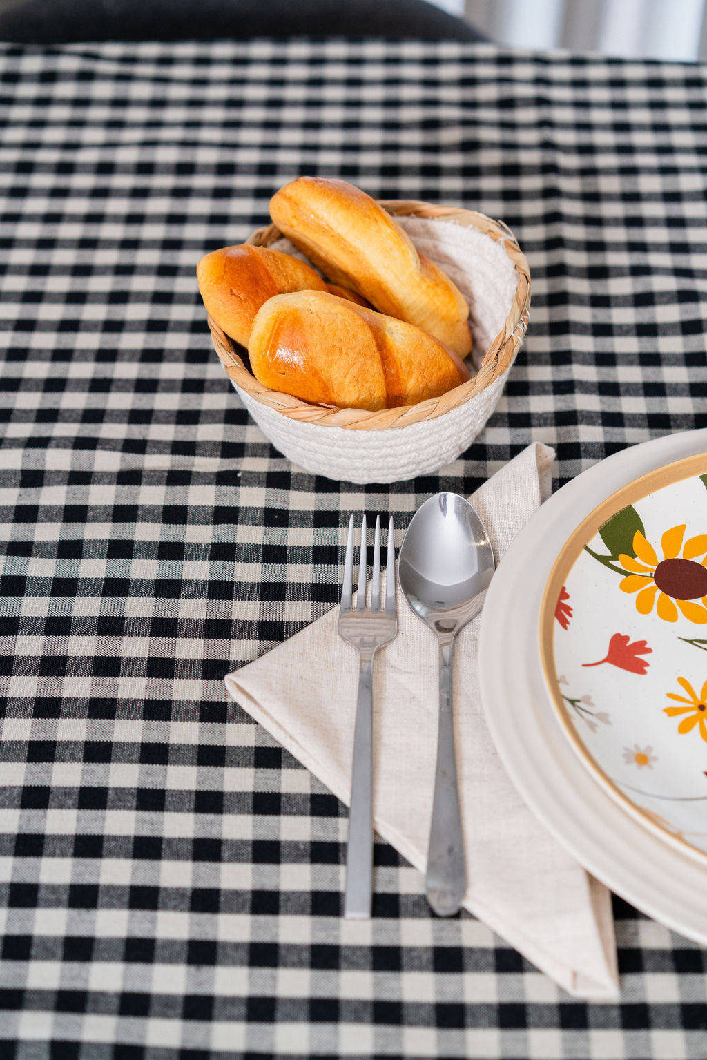 GINGHAM CHECK-TABLE CLOTH