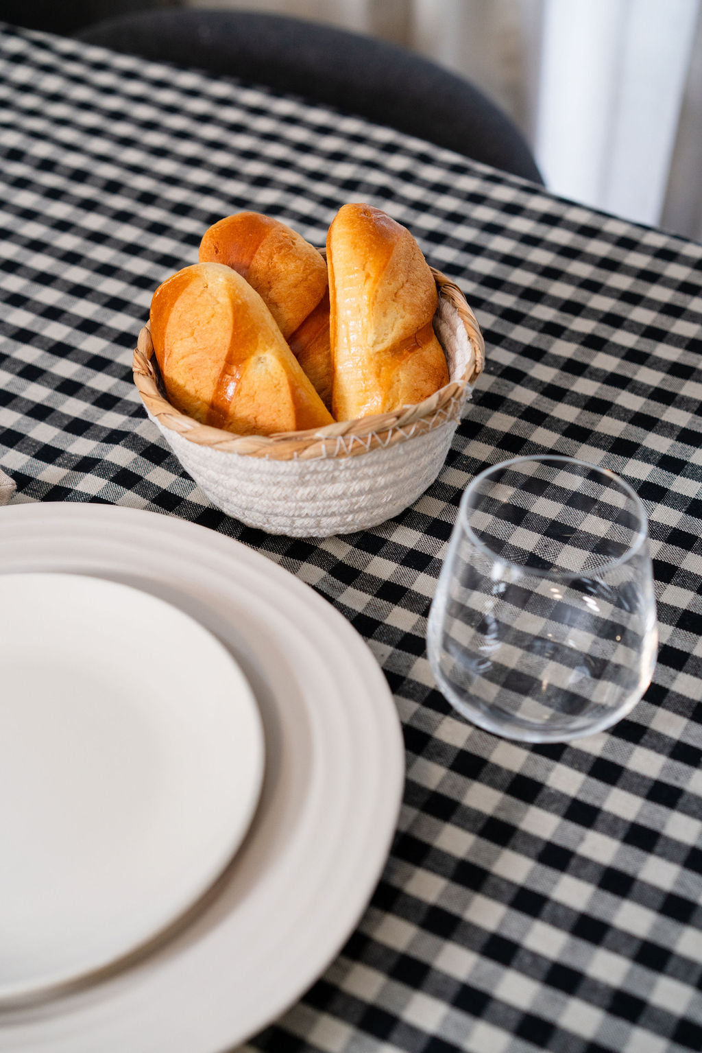 GINGHAM CHECK-TABLE CLOTH