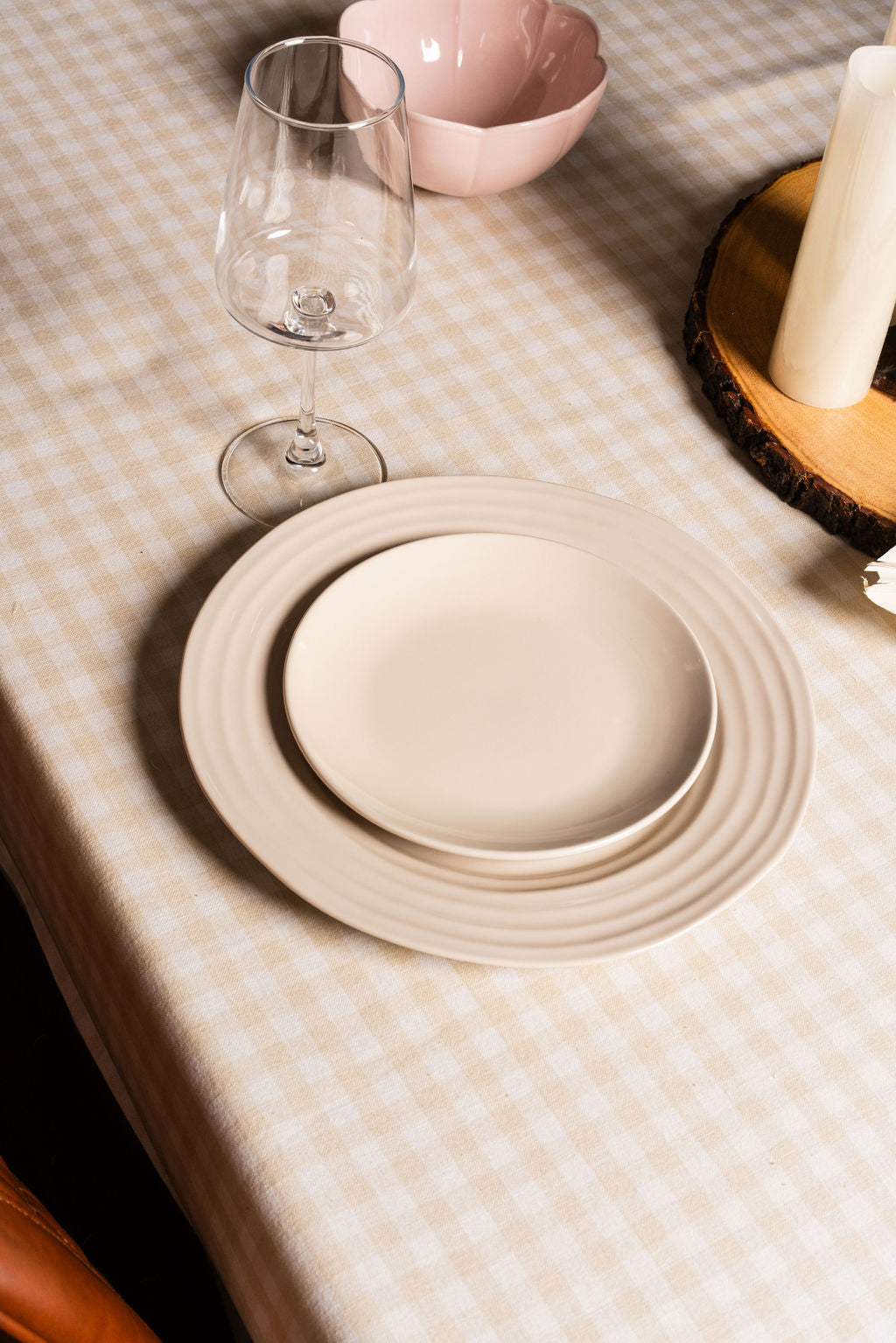 GINGHAM CHECK-TABLE CLOTH