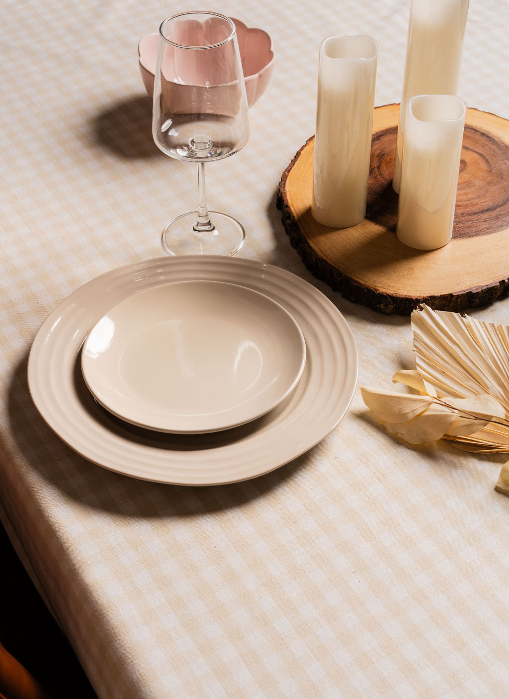 GINGHAM CHECK-TABLE CLOTH