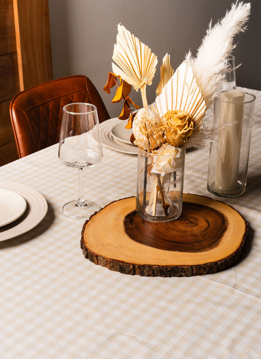 GINGHAM CHECK-TABLE CLOTH