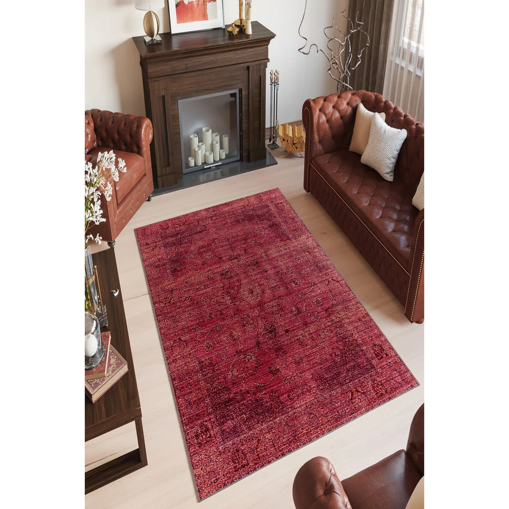 2'6 x 4 Eco-Friendly Fuchsia Area Rug
