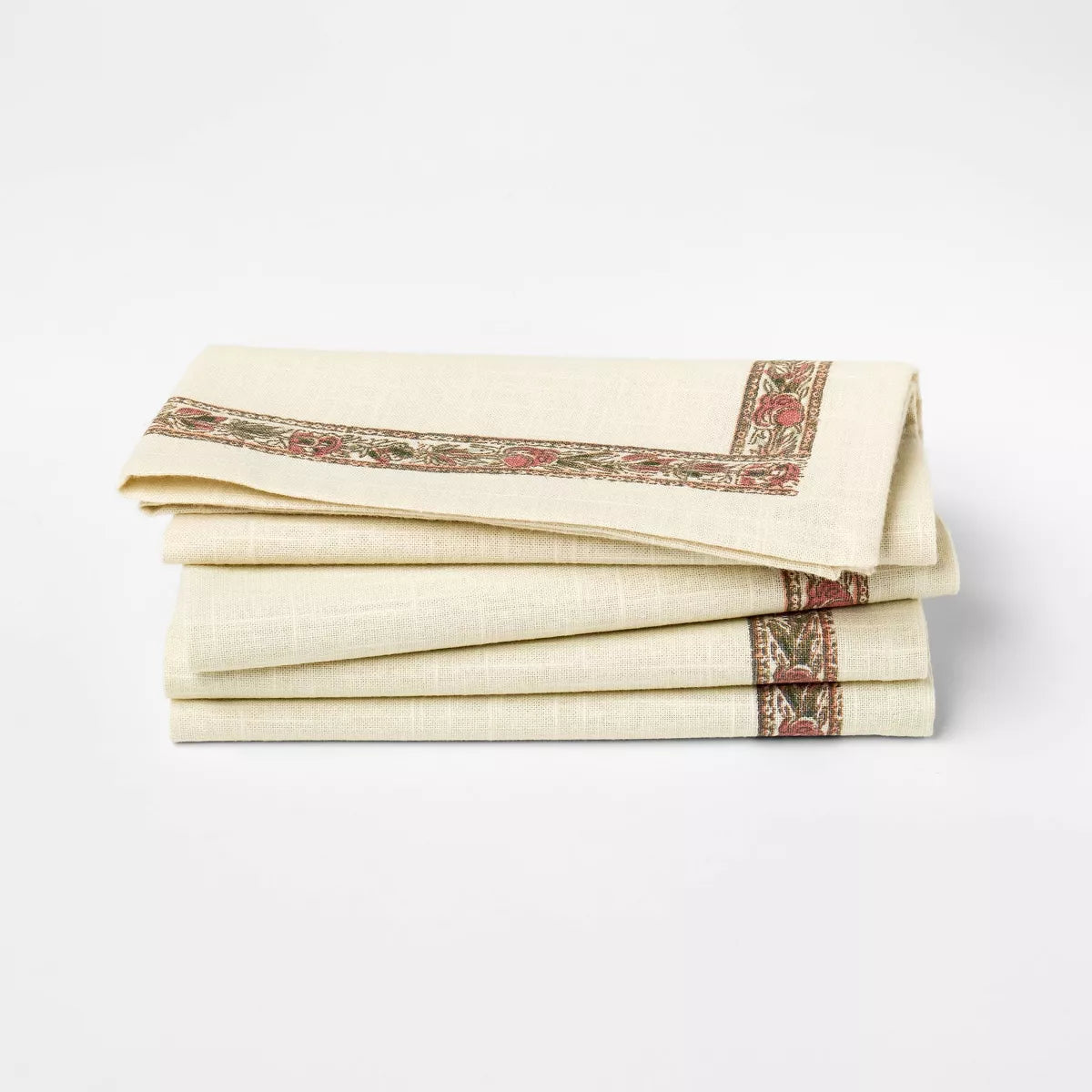 4pk Floral Napkins - Threshold  designed with Studio McGee