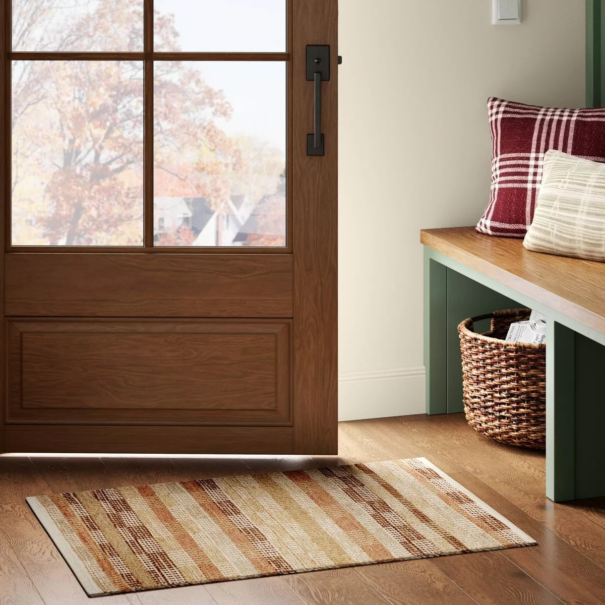 2 x 3 Handwoven Accent Rug Brown