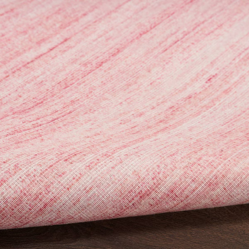 6'x9' Machine Washable Modern Essentials Woven Area Rug Pink