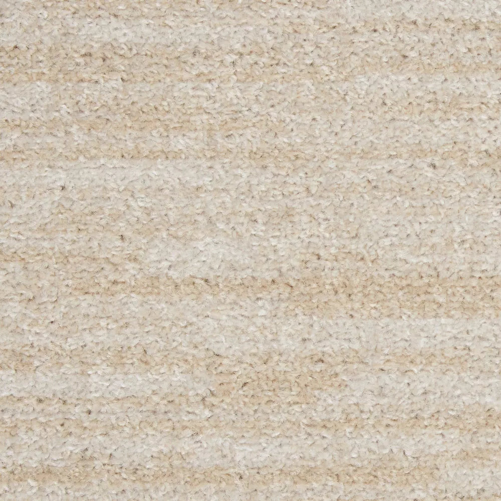 8' Round Nourison Essentials Ivory Beige Indoor/Outdoor Rug