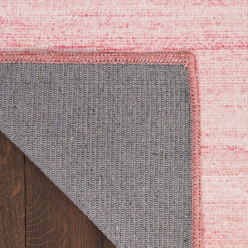 6'x9' Machine Washable Modern Essentials Woven Area Rug Pink