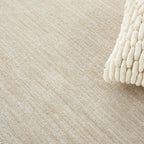 8' Round Nourison Essentials Ivory Beige Indoor/Outdoor Rug