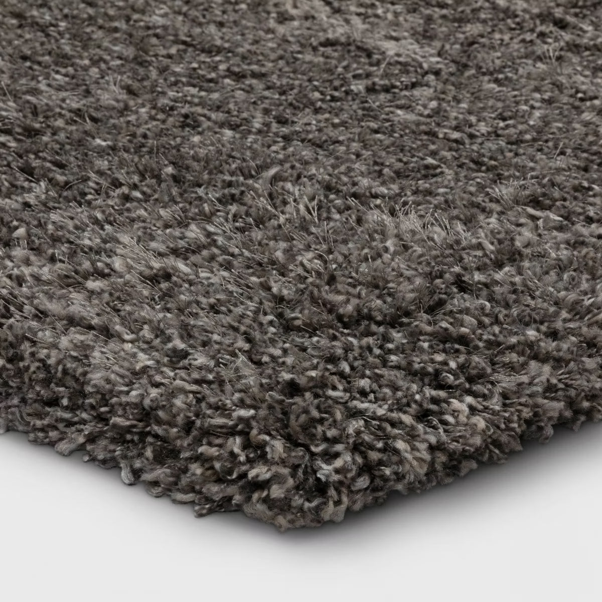 3'11" x 5'7" Eyelash Woven Shag Area Rug Gray - Threshold