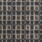 4'x6' Nordic Checker Woven Area Rug Black/Taupe