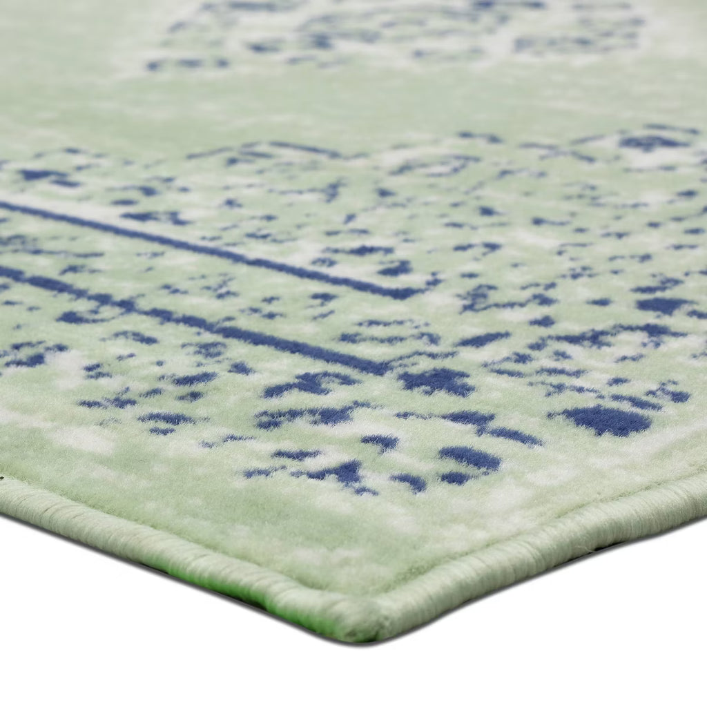 4' x 6' Persian Woven Area Rug Light Green