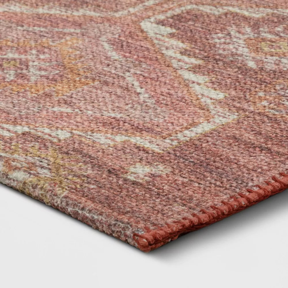 4 x 6 Southbury Washable Printed Diamond Persian Style Rug - Threshold