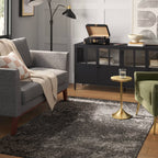 3'11" x 5'7" Eyelash Woven Shag Area Rug Gray - Threshold