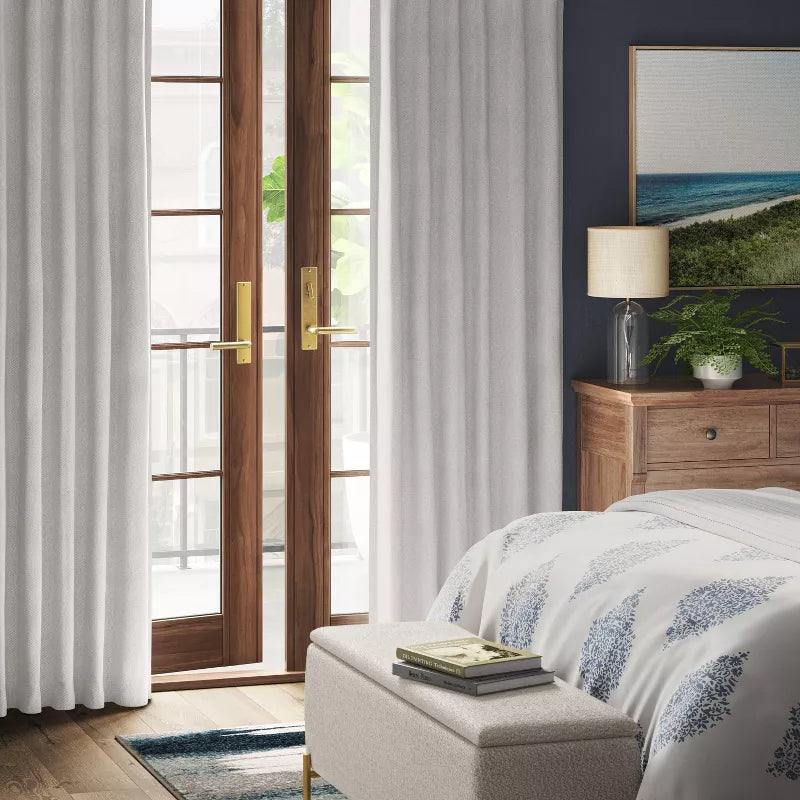 Set of 2 63" x 50" Ashville Blackout Window Curtain Panel