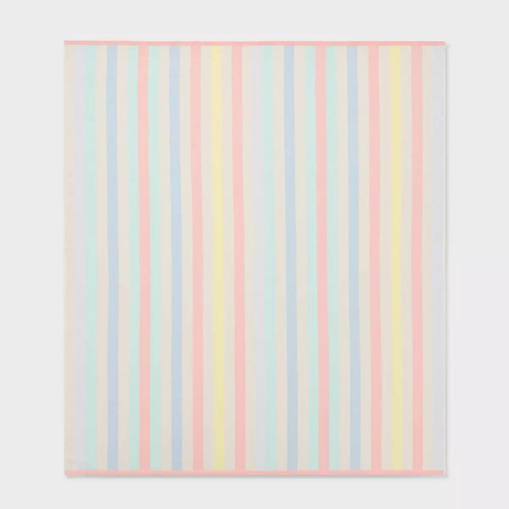 Multi Striped Oversized Jumbo Beach Towel - Sun Squad
