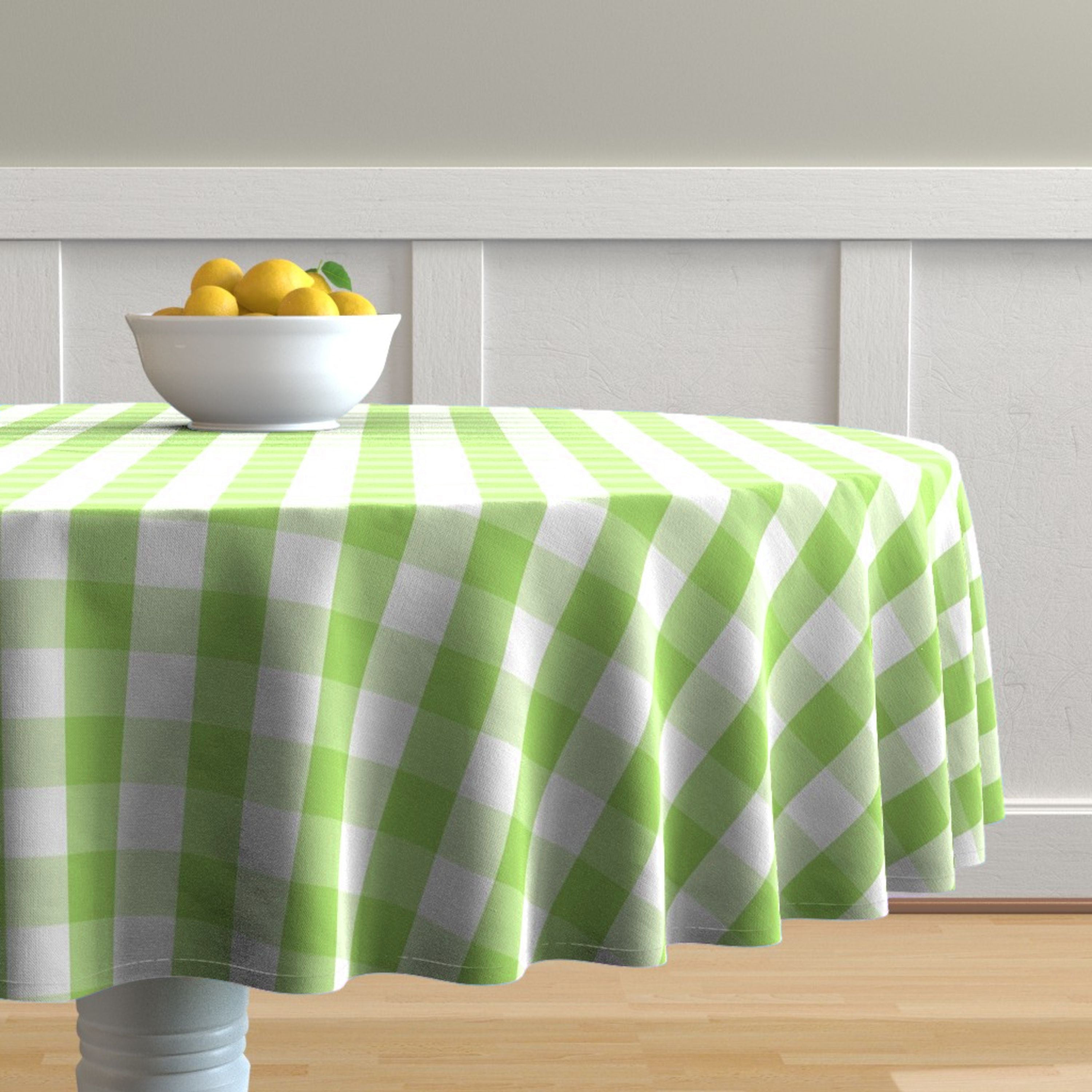 Country Check Cotton Tablecloth
