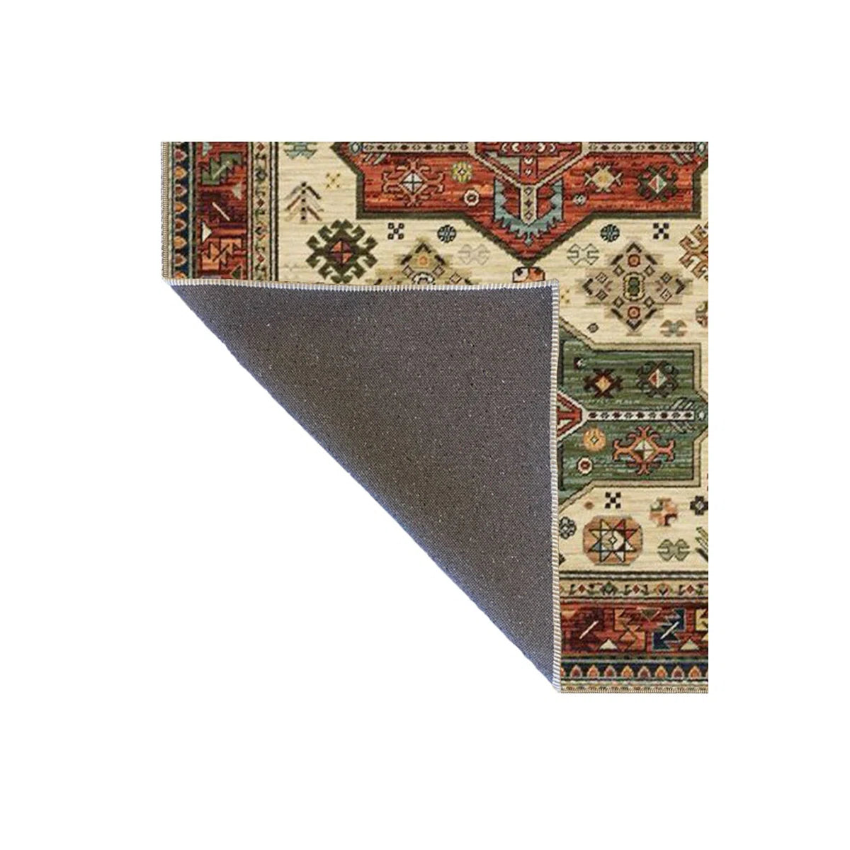 2'6 x 9'10 Green Themed Traditional Motif Patterned Vintage Decorative Rug