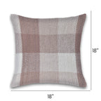 Herringbone Check Cotton Cushion with filler