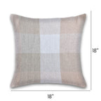 Herringbone Check Cotton Cushion with filler