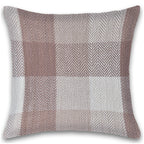 Herringbone Check Cotton Cushion with filler