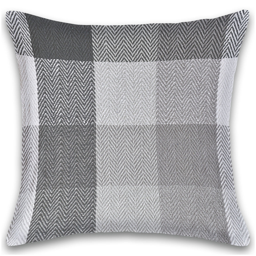 Herringbone Check Cotton Cushion with filler