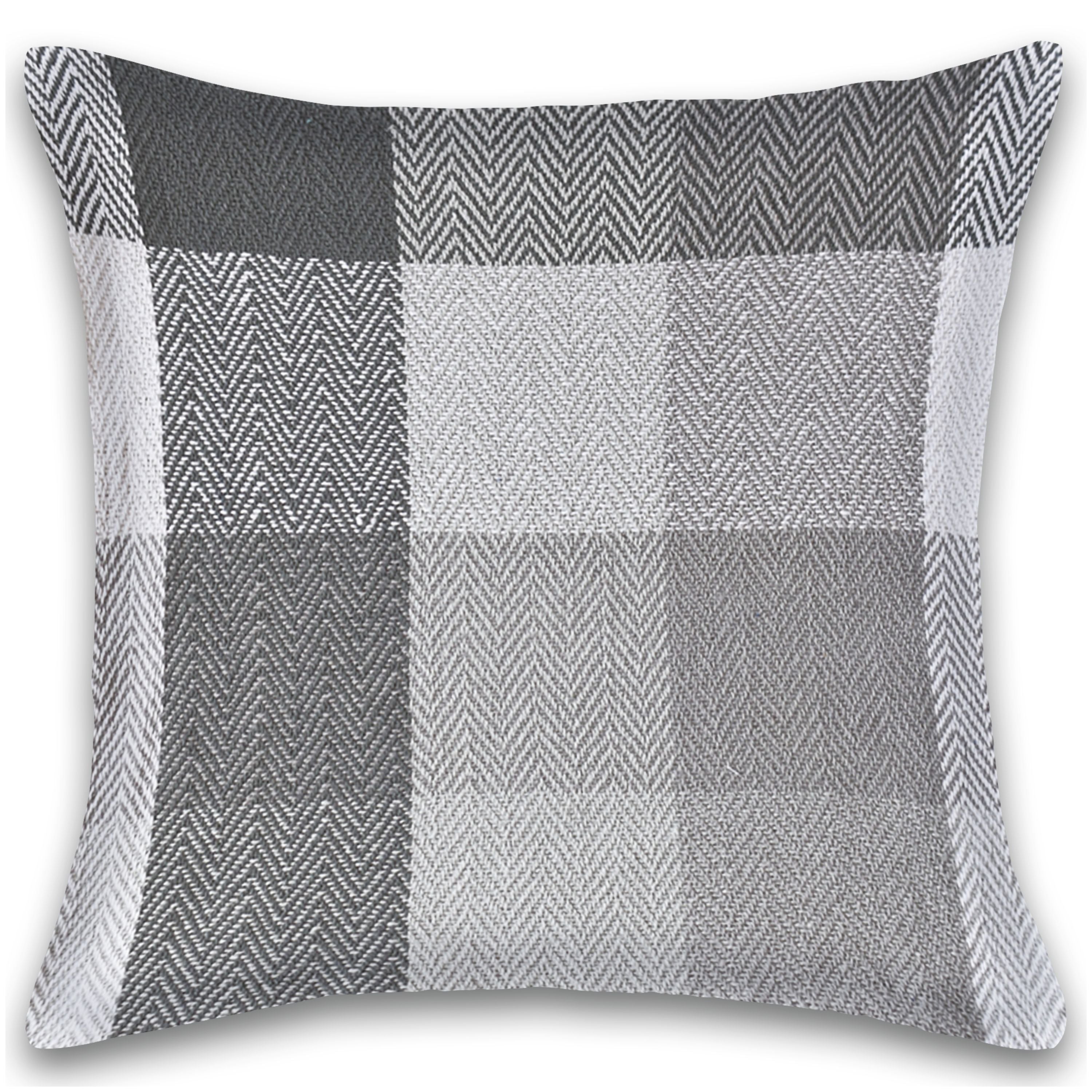 Herringbone Check Cotton Cushion with filler