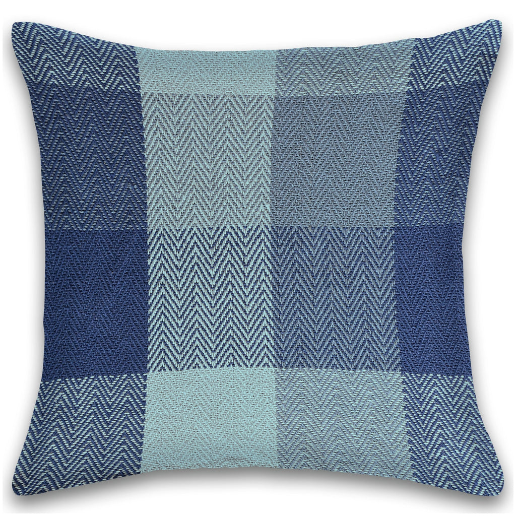 Herringbone Check Cotton Cushion with filler