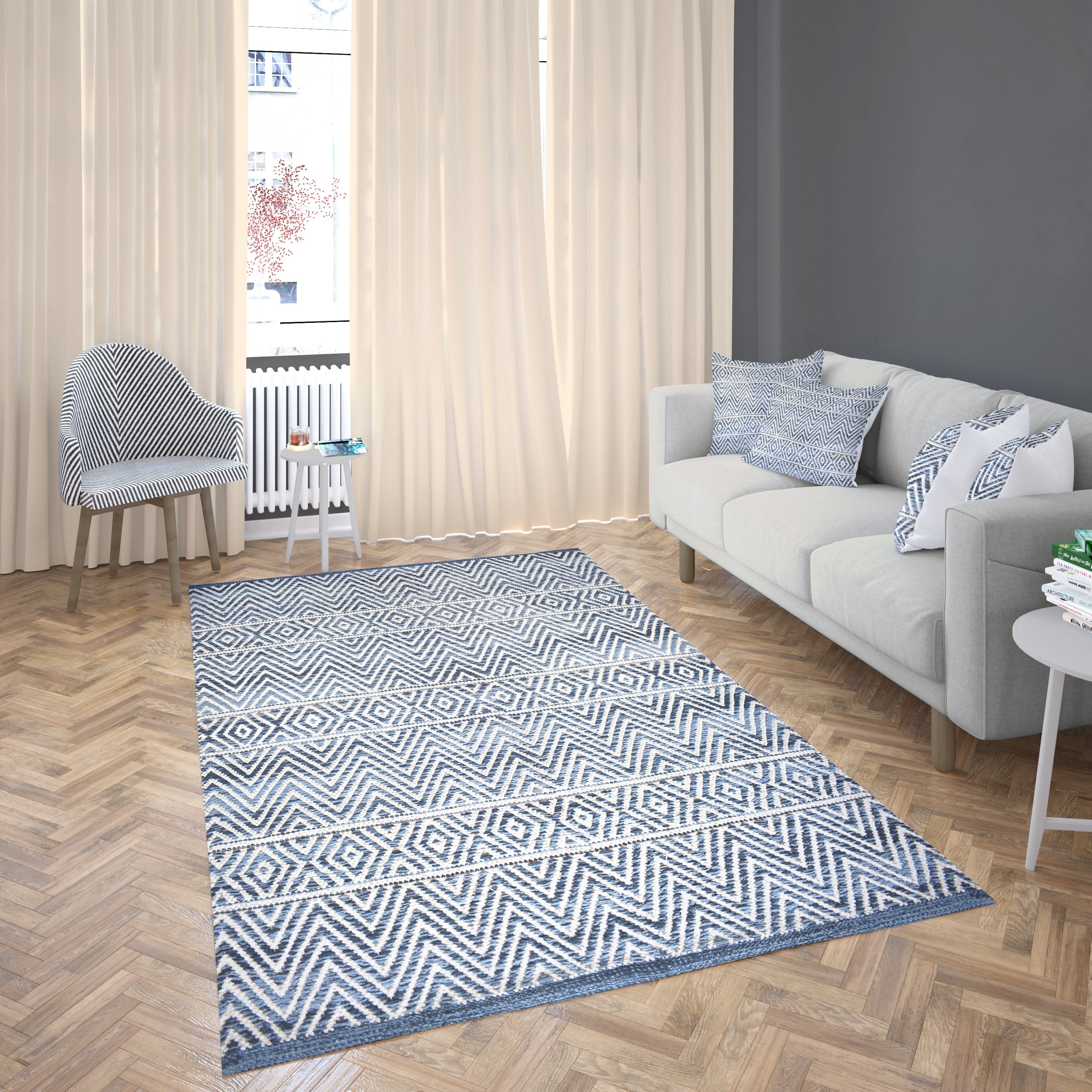 Herringbone Flat Weave Rug