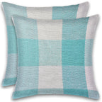 Herringbone Check Cotton Cushion with filler
