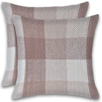 Herringbone Check Cotton Cushion with filler