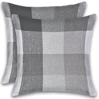 Herringbone Check Cotton Cushion with filler